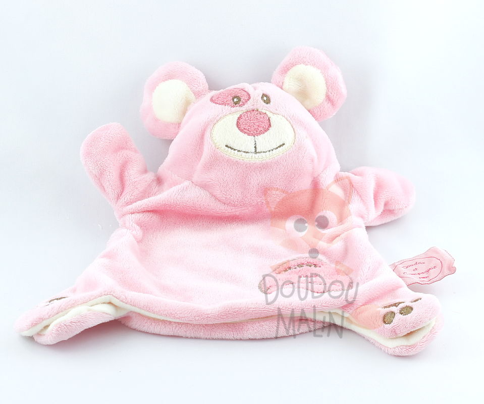  monster douceur handpuppet pink mouse 